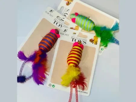 Multi-Coloured Cat Mouse Toy (1 Pc Pack)
