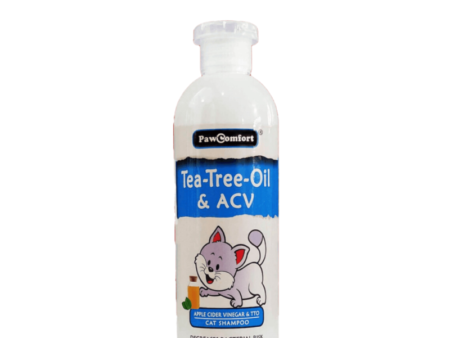 PawComfort Tea Tree Oil and ACV Shampoo For Cats