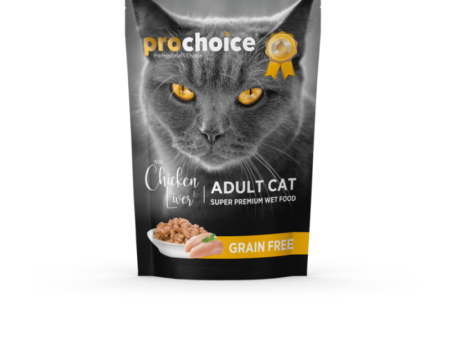 Prochoice Grain-Free Adult Cat Jelly – Chicken & Liver