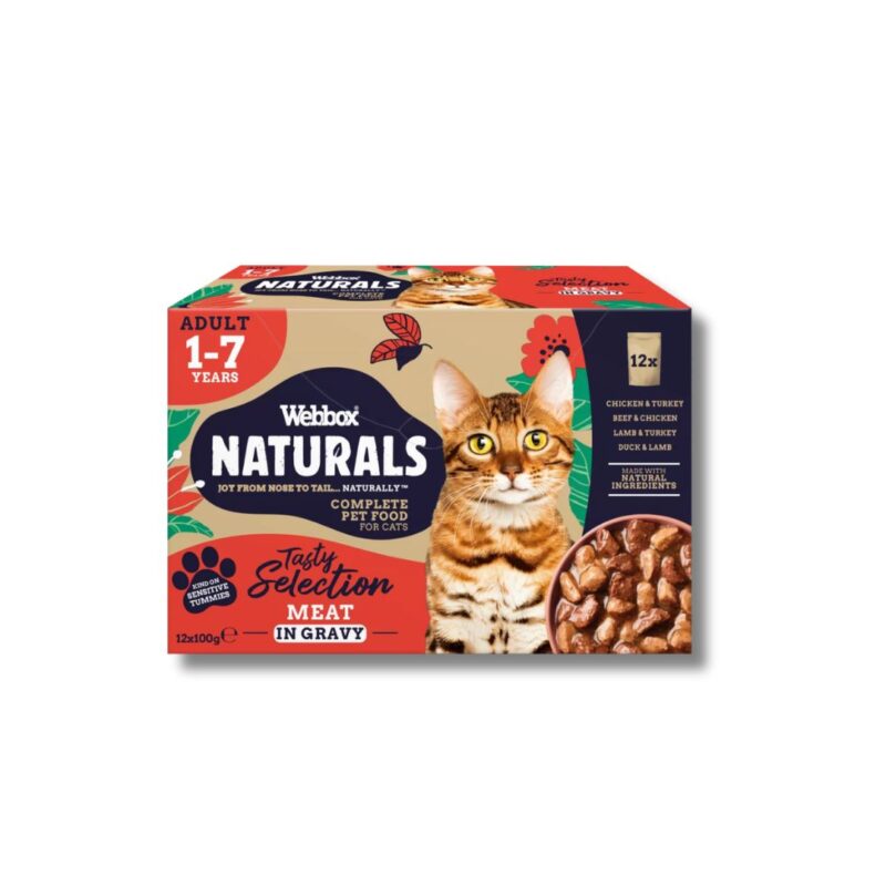 Webbox Naturals Meat Assorted Flavor in Gravy Wet Cat Food