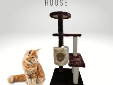 Single Round House Scratching Post