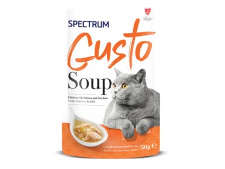 Spectrum Gusto Chicken Salmon and Zucchini Soup for Cats