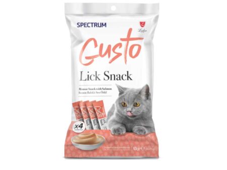 Spectrum Gusto Lick Snack Salmon for Cats