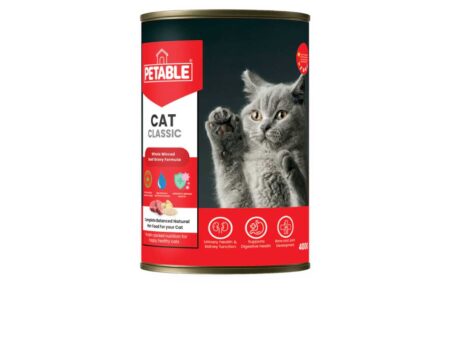 Petable Cat Classic – Beef Flavor 400 GM